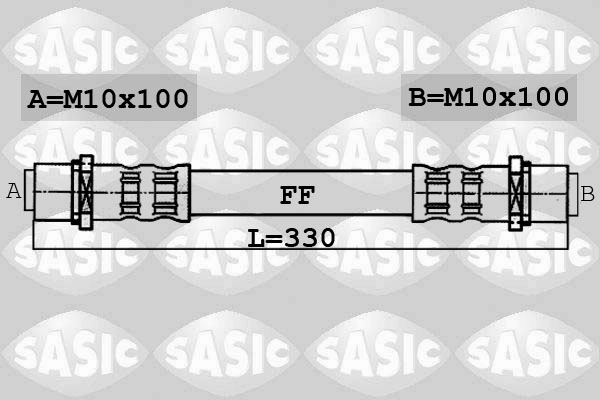 Шланг тормозной SASIC 6606008