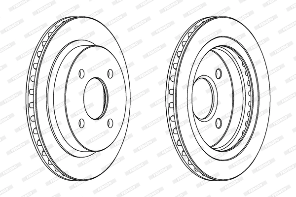 Диск тормозной FERODO DDF479C