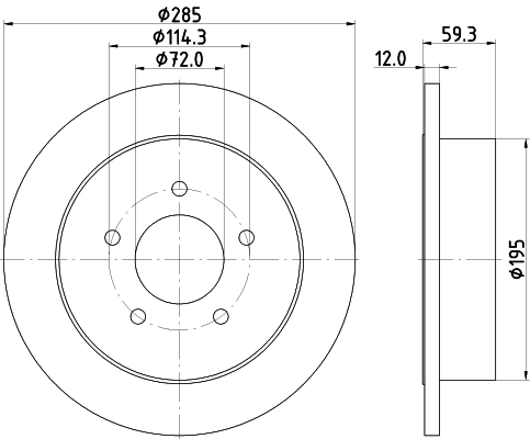 Автозапчасть HELLA/BEHR/PAGID 8DD 355 118-341