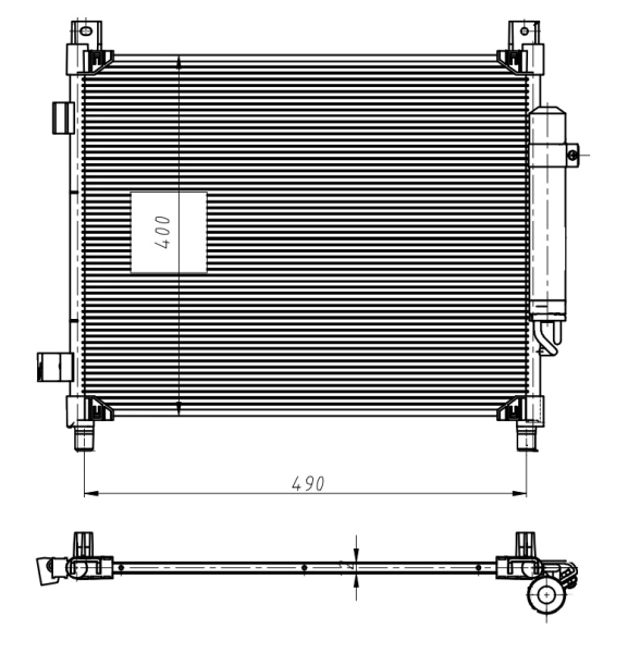 Радиатор кондиционера NRF 350420