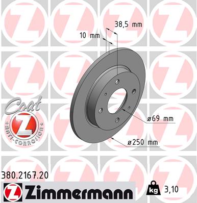 Тормозной диск coat z