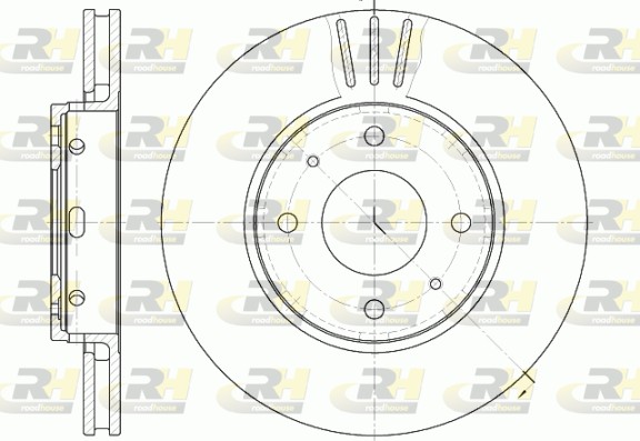 Диск тормозной volvo s/v40 ROADHOUSE 6585.10