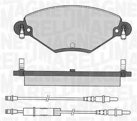 Колодки тормозные дисковые MAGNETI MARELLI 363916060181