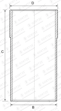 Гильза цилиндра GOETZE ENGINE 14-710020-00