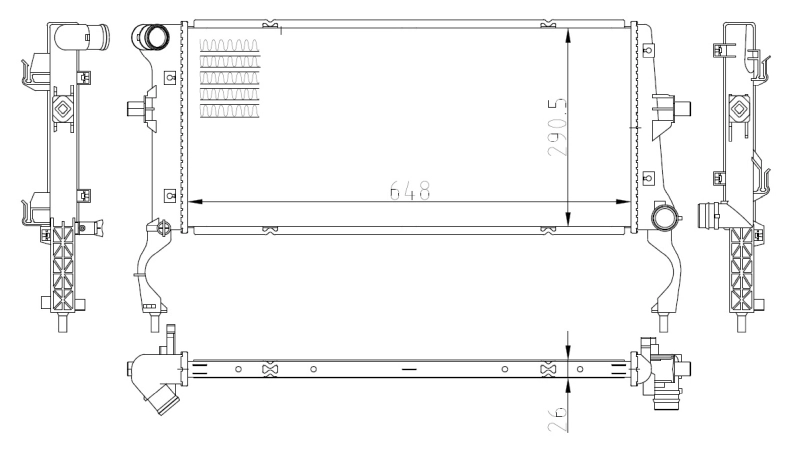 Автодеталь NRF 550034