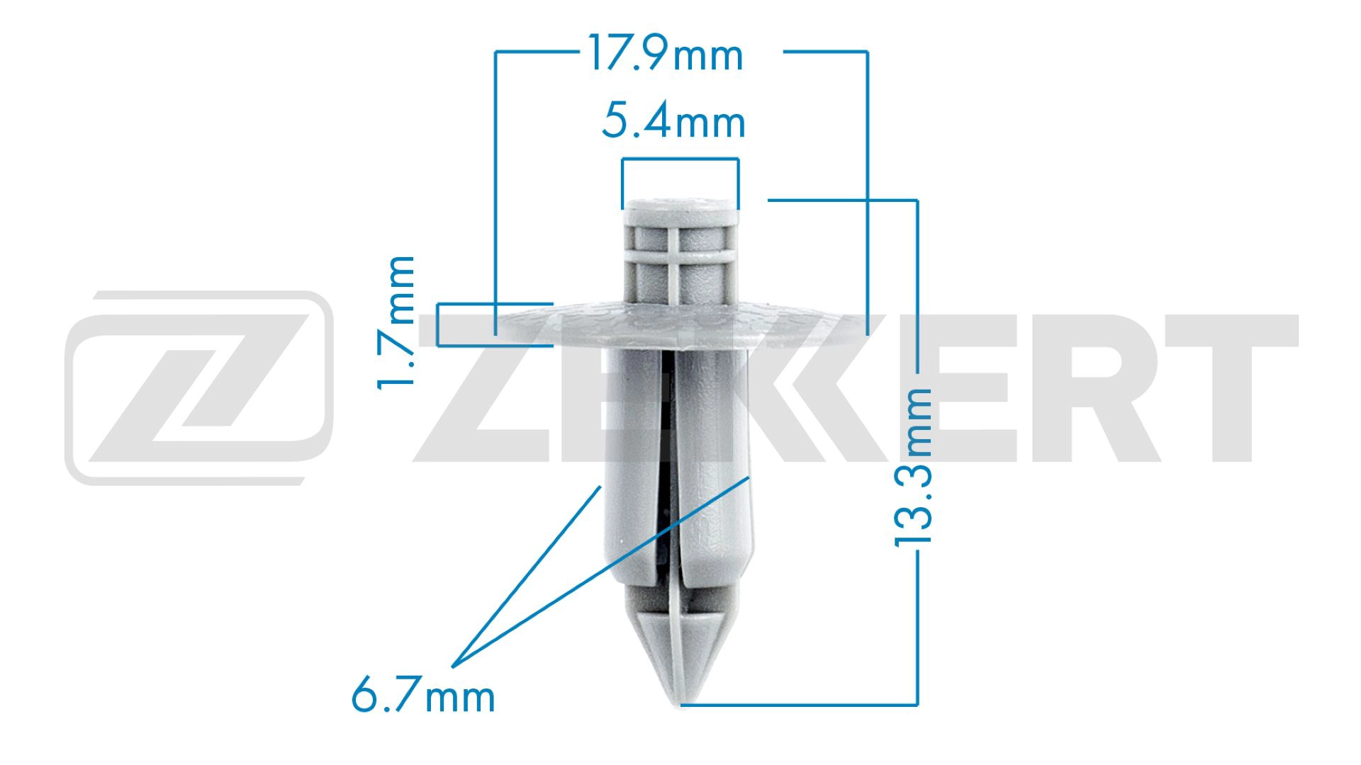 Клипса крепёжная mitsubishi toyota (миним. кол-во заказа 10 шт) ZEKKERT BE-1309