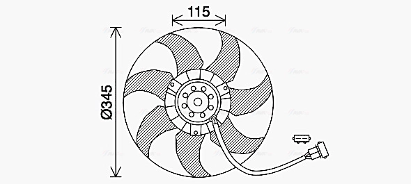 Деталь AVA QUALITY COOLING VN7541