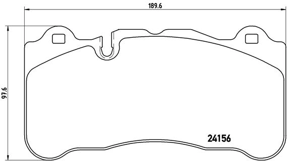 Колодки тормозные передние (карбон-керамика) BREMBO P 50 078