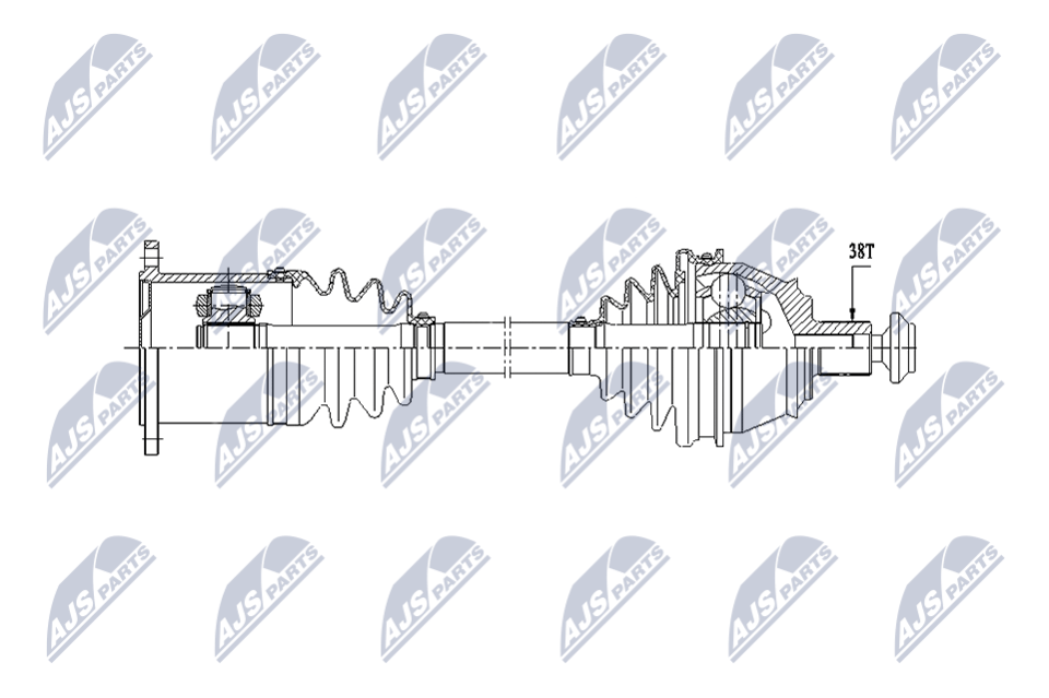 Приводной вал NTY NPW-AU-071