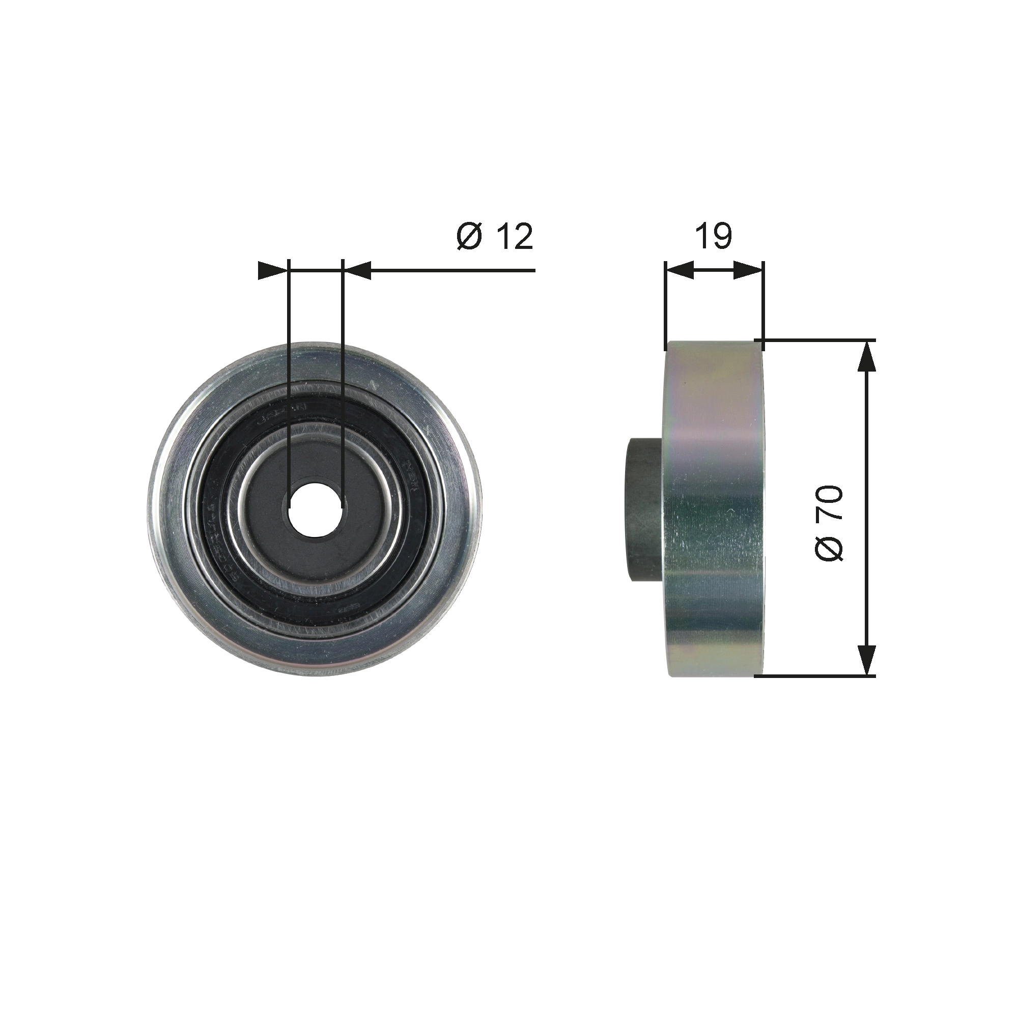 Натяжной ролик поликлиновой ремень drivealign GATES T36278