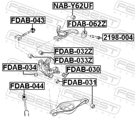 Болт шт FEBEST 2198-004
