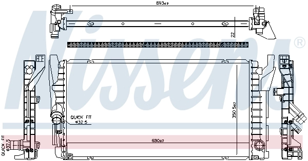 Radiator mini mini one (2014) 1.5 first NISSENS 606385