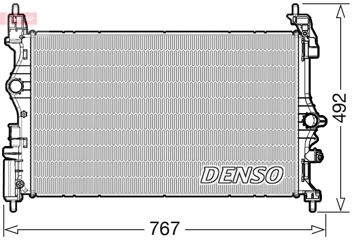 Радиатор охлаждающнй жидкости двс DENSO DRM20051