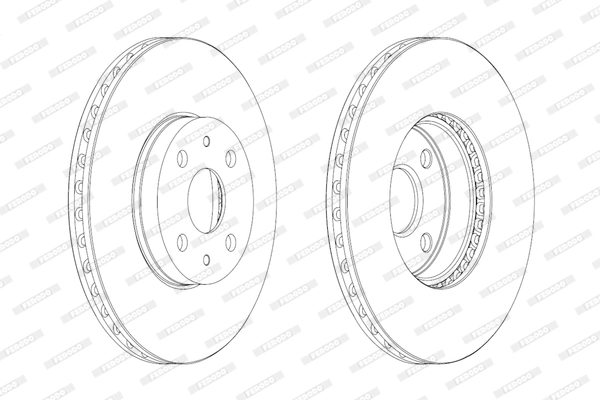 Тормозной диск FERODO DDF1780C