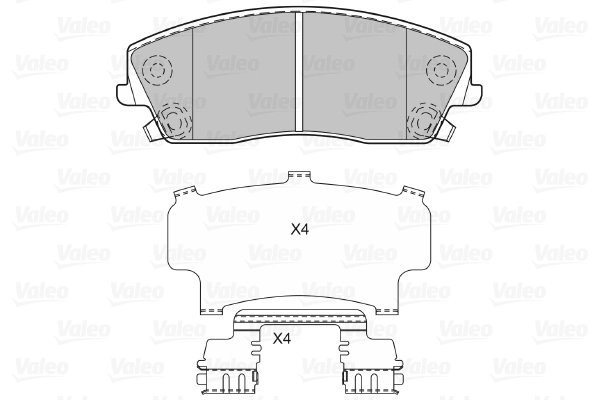 Тормозные колодки (европа) VALEO 601032