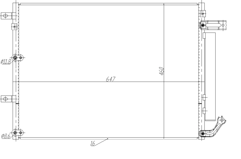 Радиатор кондиционера NRF 350485