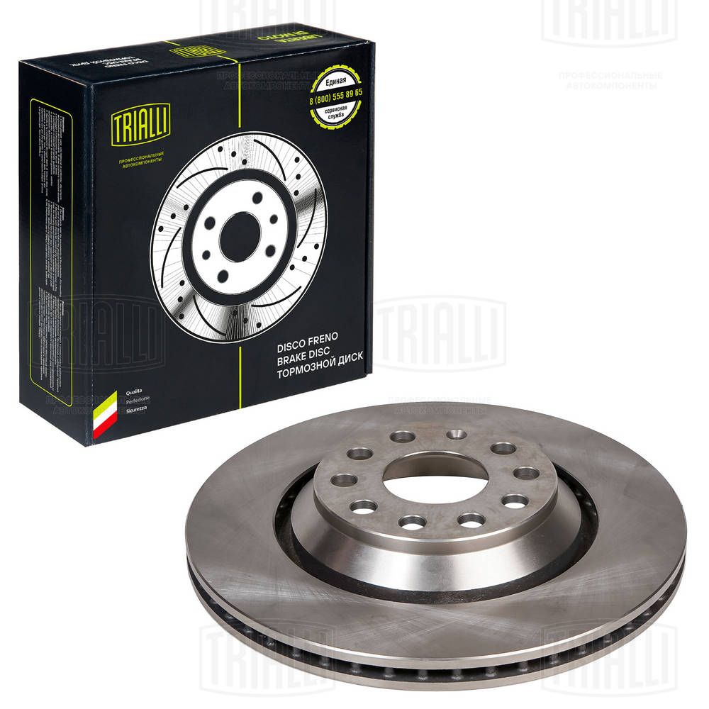 Диск торм. для а/м audi a3 (03-)/vw golf v (03-)/golf vi (08-) зад. d310 (df 180128) TRIALLI DF 180128