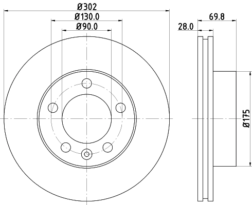 Автозапчасть HELLA/BEHR/PAGID 8DD 355 117-121