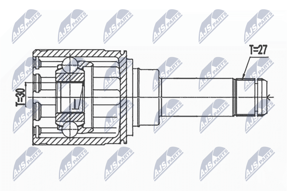 Шрус приводной NTY NPW-BM-146
