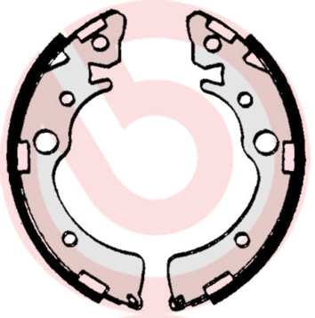 Комплект барабанных тормозных колодок BREMBO S 28 509