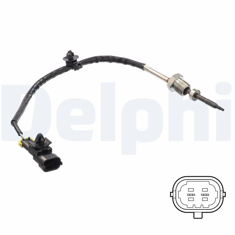 Датчик температуры выхлопных газов (после катализатора 2pin) chevrolet captiva cruze DELPHI TS30204