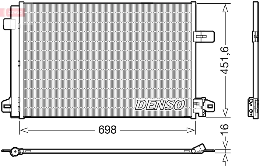 Радиатор кондиционера DENSO DCN32028