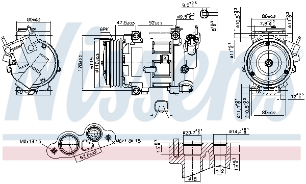 Автозапчасть NISSENS 890606