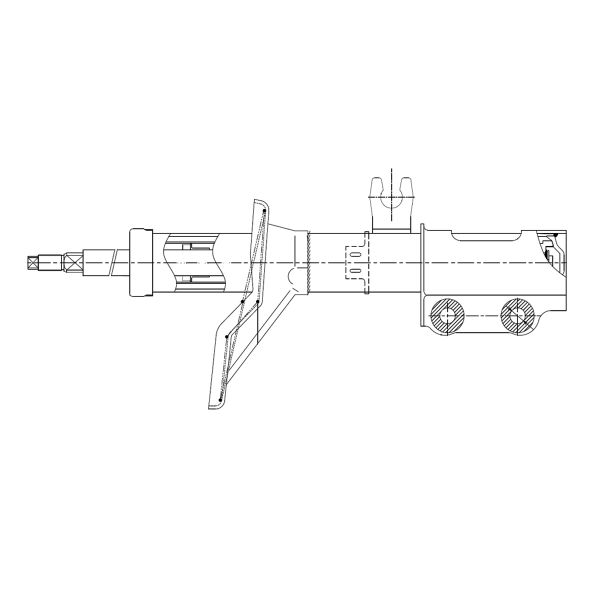 Cykk-411-g амортизатор перед лев CTR GY1400G
