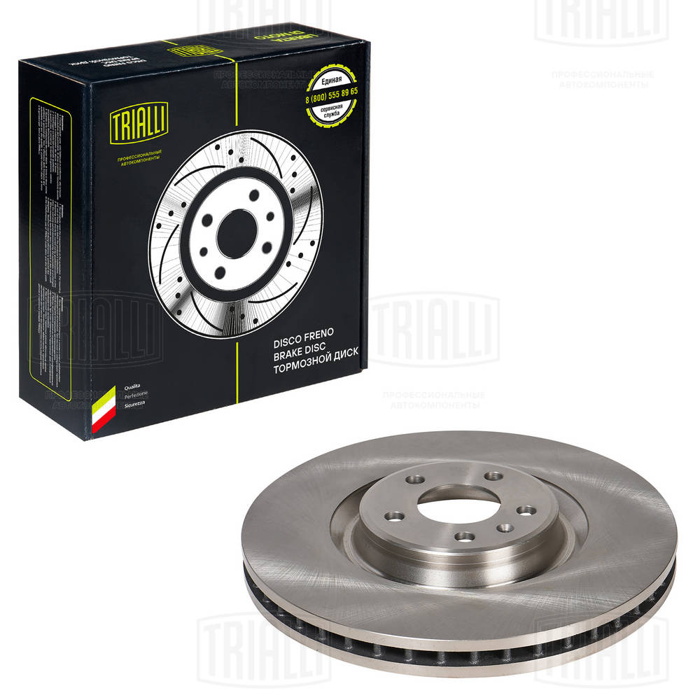 Диск торм. для а/м audi a6 (11-)/a7 (10-)/a8 (10-) перед. d356 (df 185107) TRIALLI DF 185107
