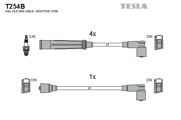 Провода в/в mitsubishi TESLA T254B