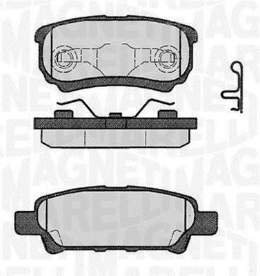 Колодки торм.зад. MAGNETI MARELLI 363916060285