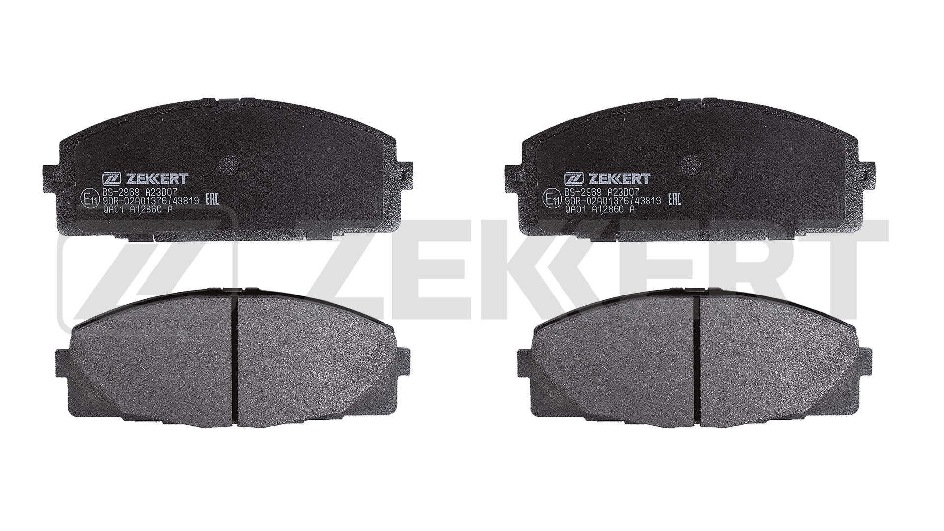 Колодки торм. диск. передн. toyota hiace (h10 h20) 06- ZEKKERT BS-2969