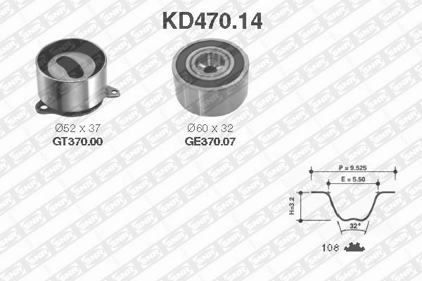 Рем.к-кт грм SNR KD470.14