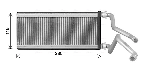Радиатор отопителя салона AVA QUALITY COOLING MZ6298