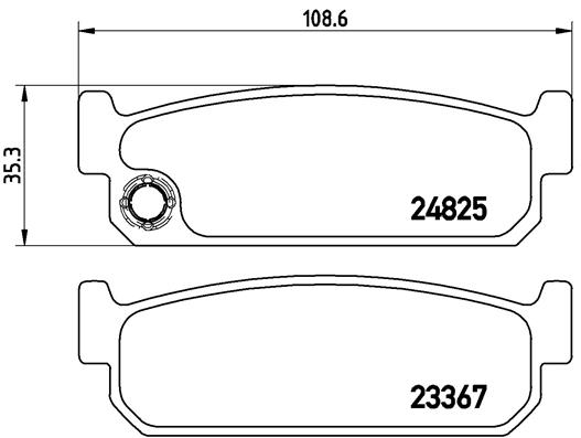 Колодки тормозные дисковые BREMBO P 56 067
