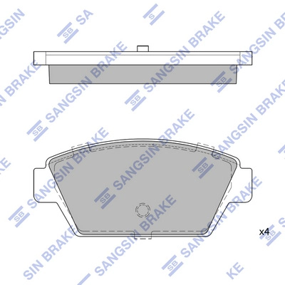 Колодки тормозные задние HI-Q SP1514