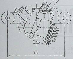 Суппорт торм. для а/м nissan almera n16 (00-)/primera p11 (96-) зад. лев. d34мм (cf 162107) TRIALLI CF 162107
