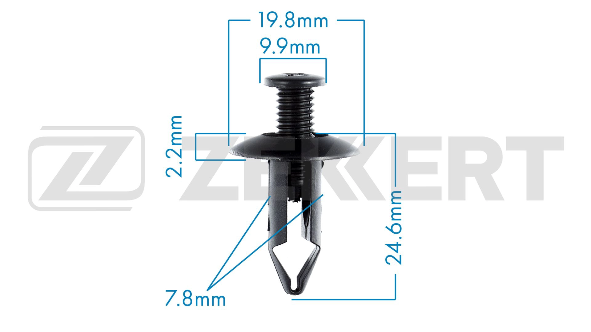 Клипса крепёжная nissan (миним. кол-во заказа 10 шт) ZEKKERT BE-1426