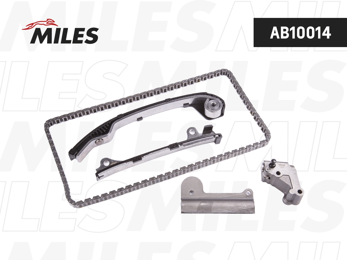 Комплект цепи грм nissan almera n15 1.5 без звездочек MILES AB10014
