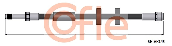Шланг тормозной COFLE 92.BH.VK145