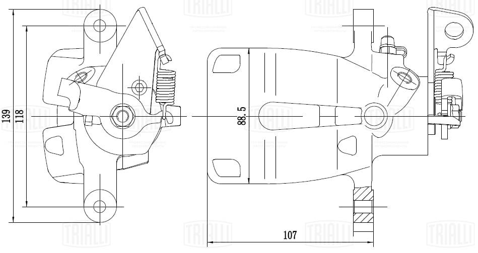 Тормозной суппорт TRIALLI CF 350138