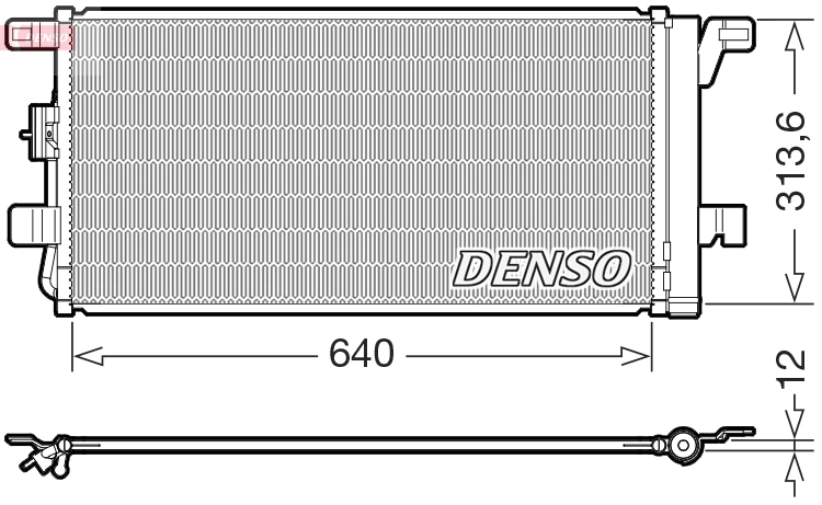 Конденсатор кондиционер DENSO DCN02049