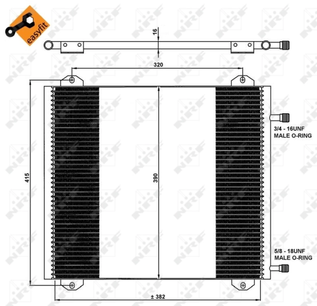 Конденсатор кондиционер easy fit NRF 35785