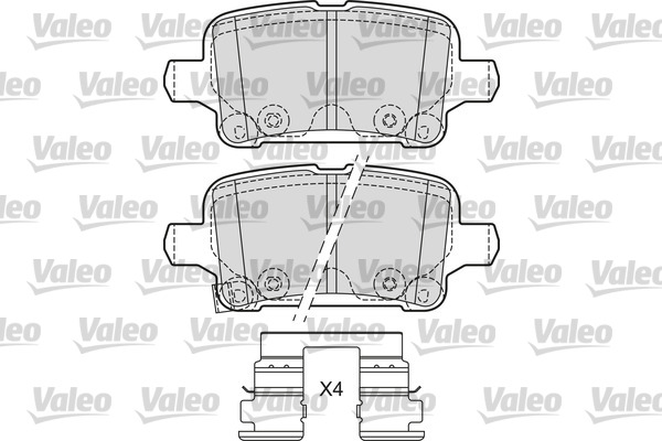 Колодки тормозные VALEO 601684