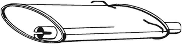 Глушитель (задняя часть) BOSAL 235-021