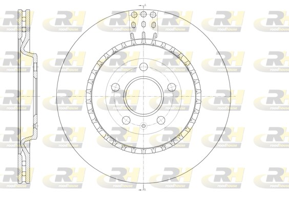 Диск торм.задн. audi a4 (8k2)(8k5) (11/07-) ROADHOUSE 61492.10