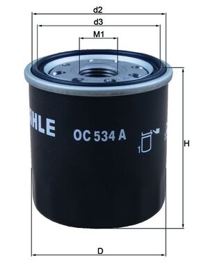 Масляный фильтр MAHLE/KNECHT OC534A