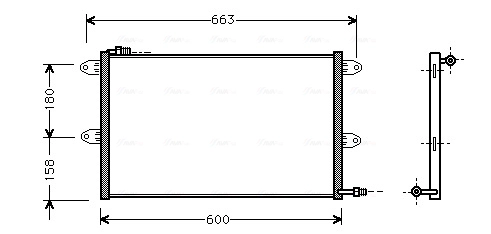 Конденсатор кондиционера AVA QUALITY COOLING VN5144