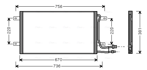 Конденсатор кондиционера AVA QUALITY COOLING VN5187