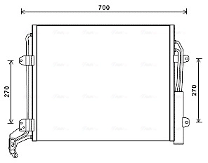 Конденсатор кондиционера AVA QUALITY COOLING VNA5324D